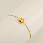 Gold color / 1 Piece Simple Series Daily Letter N Stainless Steel  Gold Color Unisex Chain Bracelets Picture14